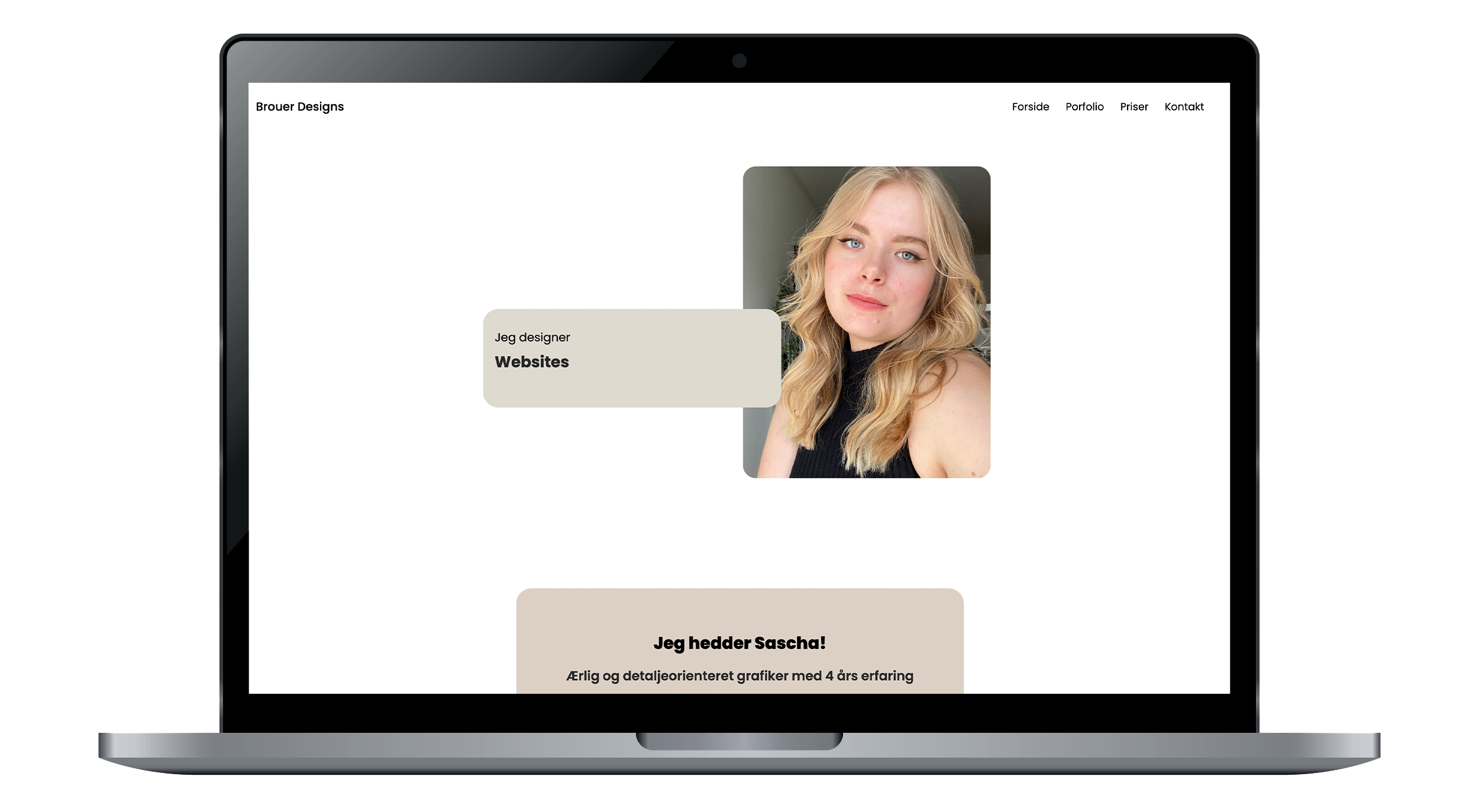 website mockup