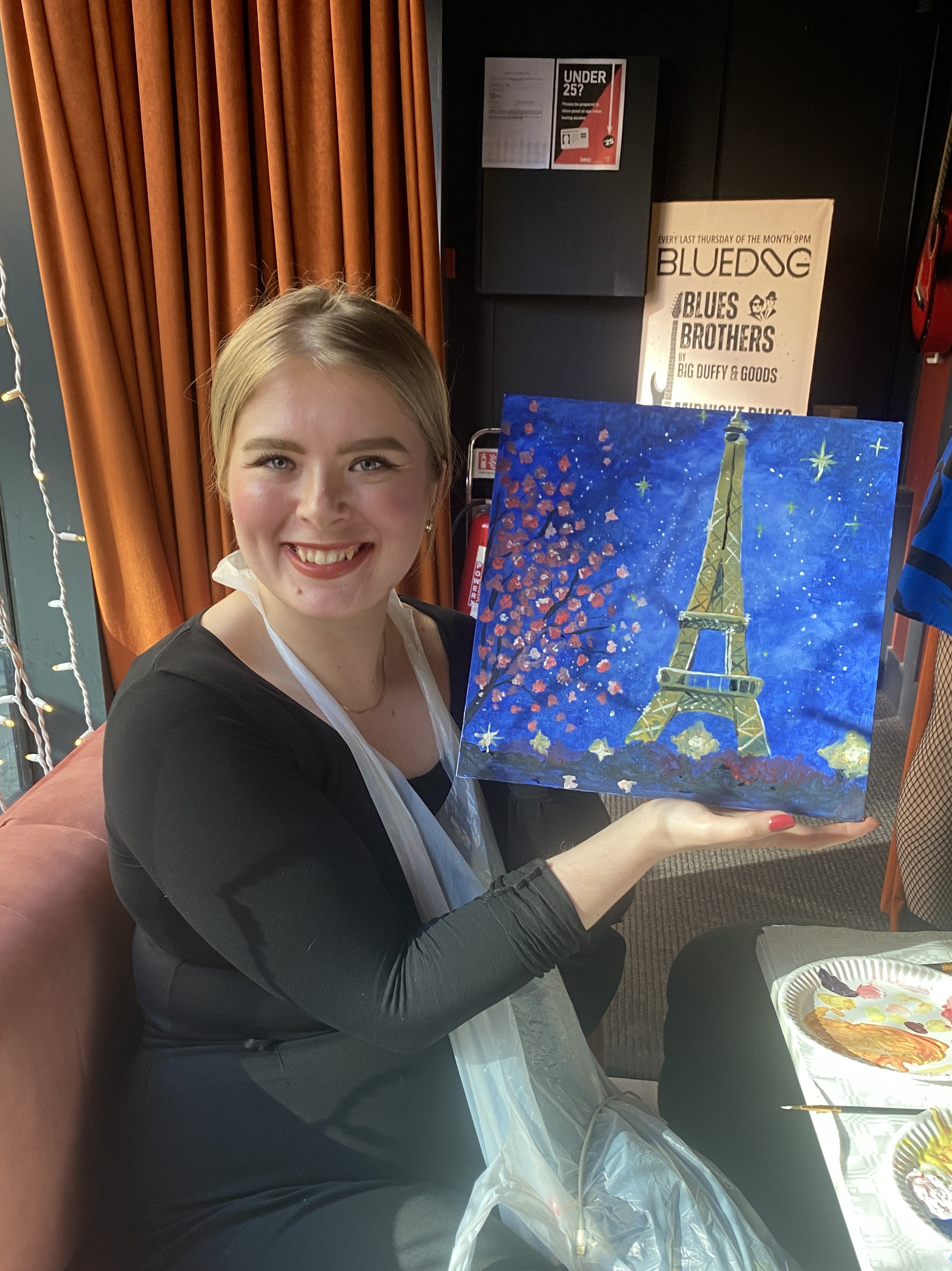 Me with a painting