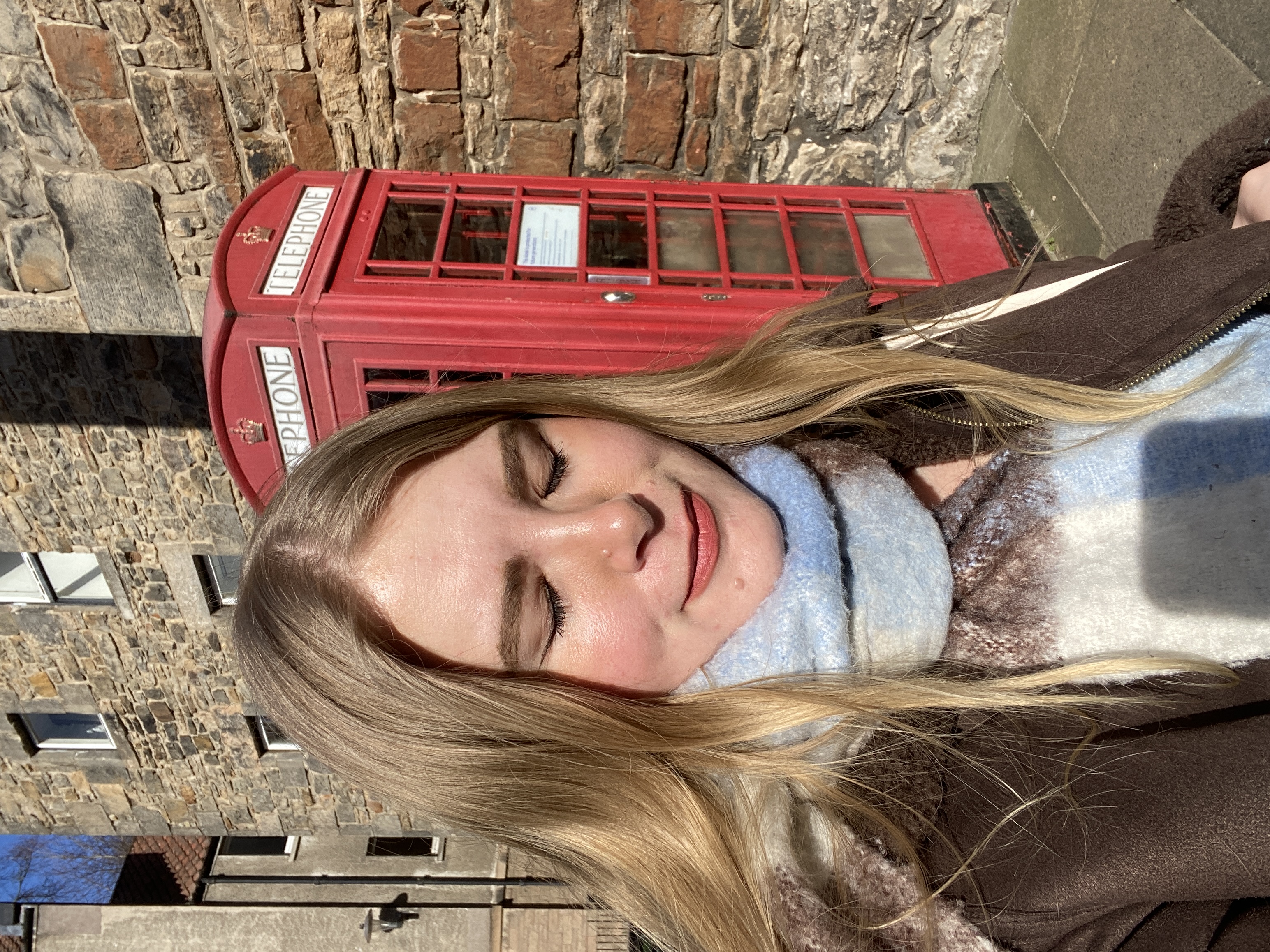 Selfie by telephone box